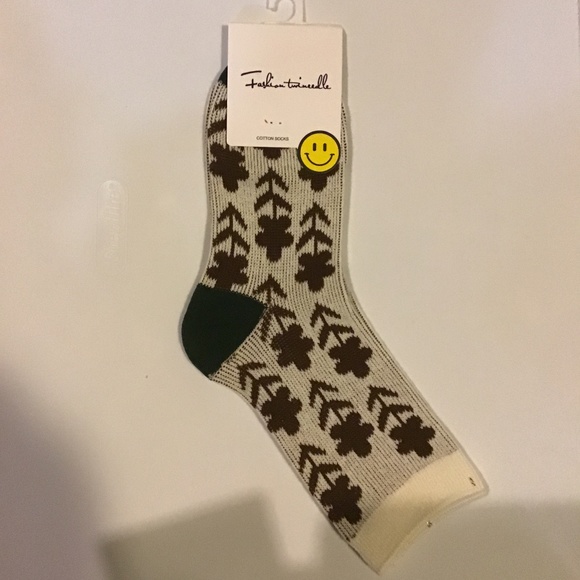 Accessories - Floral socks winter socks gift socks
